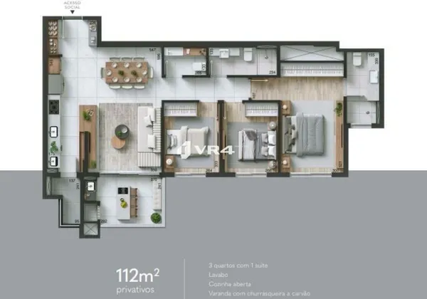 Apartamento com 3 dormitórios à venda,  por R$ 1.820.000 - Ahú - Curitiba/PR - foto 2